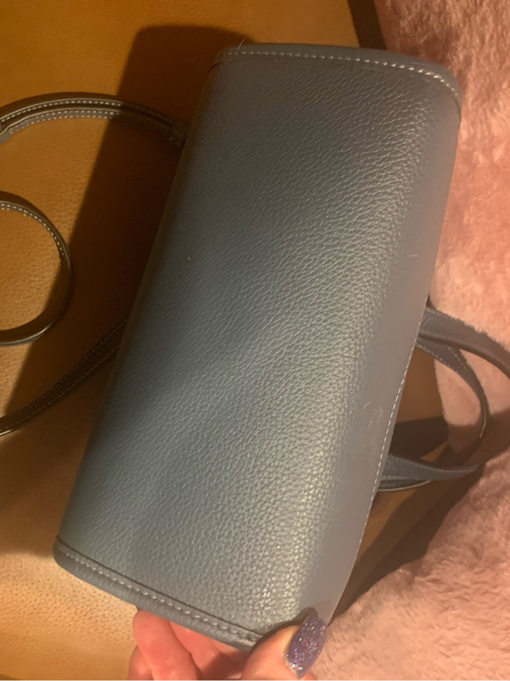NWOT COACH DEMPSEY 22 TOTE SUBTLE BLUE/cadet blue hangtag & xbody STRAP C0971 - Picture 6 of 11